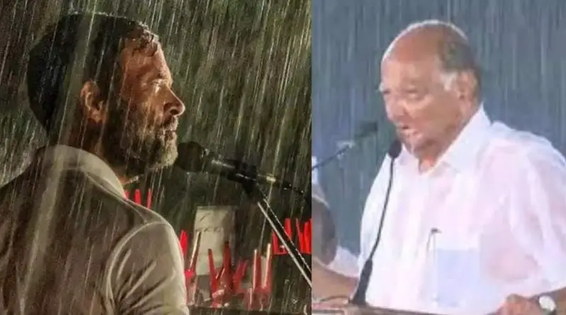 Rahul Gandhi, Sharad Pawar, Election and Rain Connection